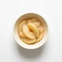 Apfel geschält, gedünstet