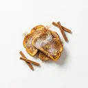 Arme Ritter gebraten, mit Zucker und Zimt