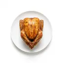 Baby-Pute Fleisch, mit Haut, gebraten ohne Fett (Ofen)