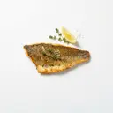 Barsch/Flussbarsch, tiefgefroren, gebraten ohne Fett (Pfanne)