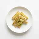 Bleichsellerie gebraten ohne Fett (Pfanne)