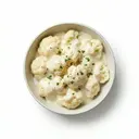 Blumenkohl gedünstet, mit Bechamelsauce