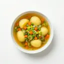 Brühkartoffeln mit Gemüsebrühe und Gemüse