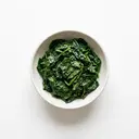 Blattgemüse (Durchschnitt exkl. Salate), gedämpft (ohne Zugabe von Salz)