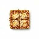 Fleischlasagne, zubereitet