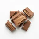 Milchschokolade mit Crèmefüllung (Gianduja, Nougat)