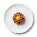 Rindstatar, zubereitet