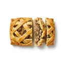 Champignonpastete mit Mürbeteig, gebacken