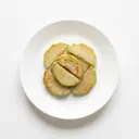 Chayote gebraten ohne Fett (Pfanne)