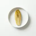 Chicoree gedünstet (mit Fett und Salz)