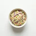 Coleslaw (Weißkrautsalat amerikanisch) mit Saure-Sahne-Dressing