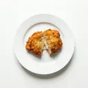 Cordon bleu von der Pute gebraten