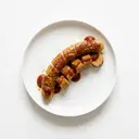 Currybratwurst gebraten ohne Fett (Pfanne)