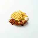 Currywurst mit Pommes frites