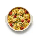 Eier-Frischteigwaren Ravioli (Gemüsefüllung) gekocht, gebacken