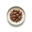 Ente Innereien, gebraten ohne Fett (Pfanne)