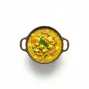 Erbsen-Eintopf mit Gemüsebrühe, Suppengrün und Kartoffeln