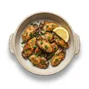 Europäische Auster gebraten ohne Fett (Pfanne)