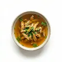 Fleischbrühe mit Leberspätzle/Leberreis