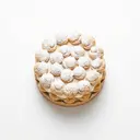 Flocken-Sahnetorte (Brandmasse und Mürbeteig)