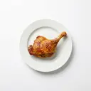 Gans Schenkel tiefgefroren, gebraten ohne Fett (Pfanne)