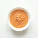 Gemüse-Kartoffel-Fisch-Brei, mit Karotte und Lachs (ohne Salz, geeignet für Beikost)