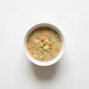 Gemüsecremesuppe aus Instantpulver (mit Wasser zubereitet)