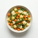 Gemüsesalat (gegart) mit Essigmarinade