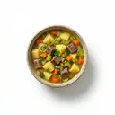 Gemüsesuppe mit Kartoffeln und Rindfleisch