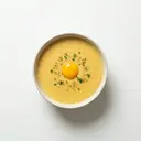 Grießsuppe geröstet, legiert mit Eigelb