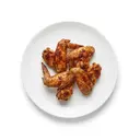 Hähnchen Flügel, mit Haut, tiefgefroren, gebraten ohne Fett (Ofen)