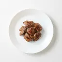 Hähnchen Leber, tiefgefroren, gebraten ohne Fett (Pfanne)