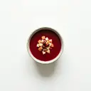 Hagebuttensuppe mit Apfel, gebunden mit Stärke