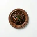 Hasenbraten mariniert (Hasenpfeffer) mit Sauce