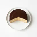 Herrentorte (Mürbeteig und Wiener Boden hell) mit Apfel-Weincreme