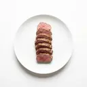 Hirsch Rücken, tiefgefroren, gebraten ohne Fett (Ofen)