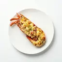 Hummer Thermidor (gratiniert mit Käse und Sauce)