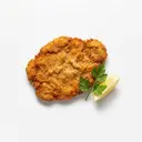 Kalb Schnitzel (Keule) tiefgefroren, gebraten ohne Fett (Pfanne)