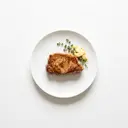 Kalb Steak (Rücken) tiefgefroren, gebraten ohne Fett (Pfanne)