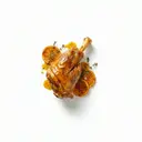 Kalbshaxe gebraten im Ofen, mit Orangensauce