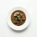 Kalbsnieren sauer, gebraten, mit Sahnesauce von dunkler/brauner Grundsauce