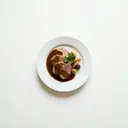 Kalbsnierenbraten mit Grundsauce dunkel/braun