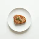 Kalbssteak gebraten (mit Fett und Salz)