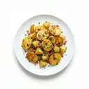 Kartoffeln (als Pellkartoffeln) gebraten