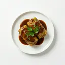 Kohlroulade mit Hackfleischfüllung, gedünstet