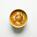 Kürbissuppe scharf, mit Sahne