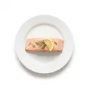 Lachs tiefgefroren, gedünstet