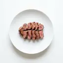 Lamm Herz, gebraten ohne Fett (Pfanne)