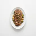 Lamm Nuss, gebraten ohne Fett (Ofen)