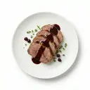 Lammbraten mit Rotweinsauce von dunkler/brauner Grundsauce